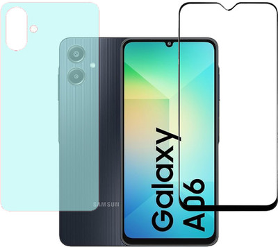 KARTRAY Front and Back Screen Guard for Samsung Galaxy A06(Pack of 2)