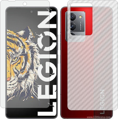 ZINGTEL Front and Back Screen Guard for LENOVO LEGION Y70 5G (Front Matte Finish & Back 3d Carbon Fiber)(Pack of 2)