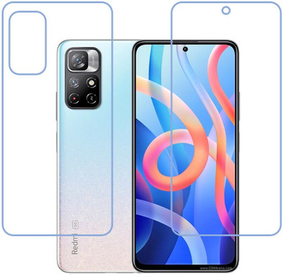 DVTECH Front and Back Screen Guard for 9H Crystal Clear Front And TPU BackXiaomi Redmi Note 11T 5G(Pack of 1)
