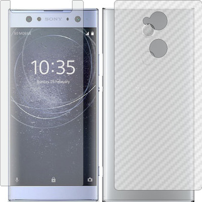 ZINGTEL Front and Back Screen Guard for SONY XPERIA XA2 ULTRA (Front Matte Finish & Back 3d Carbon Fiber)(Pack of 2)
