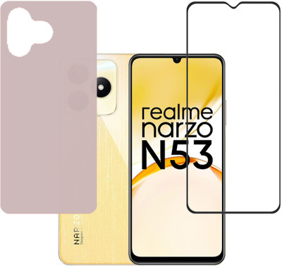 KARTRAY Front and Back Screen Guard for Realme Narzo N53, Realme C53(Pack of 2)