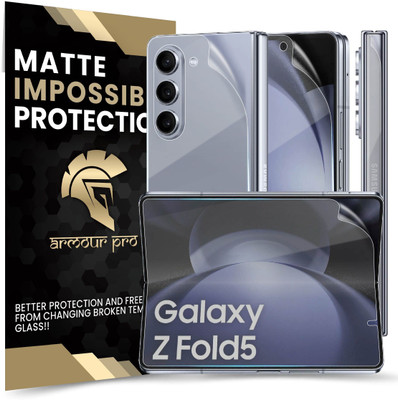 ArmourPro Front and Back Screen Guard for Samsung Galaxy Z Fold5 5G, Samsung Z Fold 5 5G, 4 Layer Unbreakable Membrane for Front, Back and Side Film(Pack of 3)