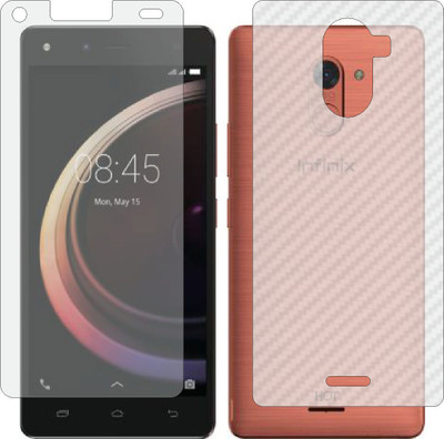 ZINGTEL Front and Back Screen Guard for INFINIX HOT 4 PRO (Front Matte Finish & Back 3d Carbon Fiber)(Pack of 2)