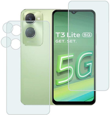 MOKPLZ Front and Back Screen Guard for VIVO T3 LITE 5G(Pack of 3)
