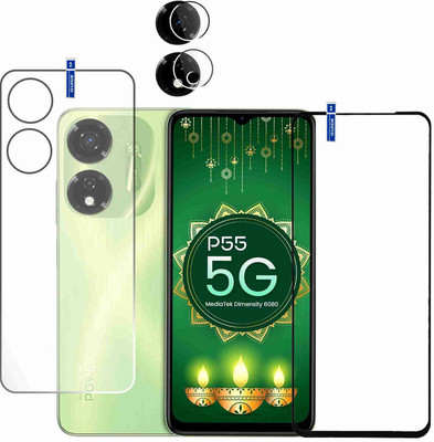 KANCHA Front and Back Screen Guard for ITEL P55 5G SCREEN GUARD 5.91(Pack of 3)