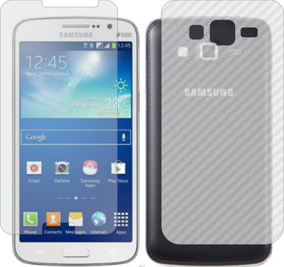 Mobling Front and Back Screen Guard for SAMSUNG GRAND 2 (Front 9H Hardness Matte & Carbon Fiber Skin for Back)(Pack of 2)