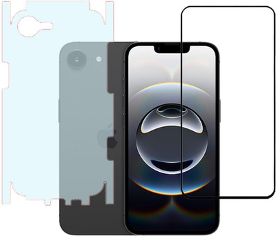 KARTRAY Front and Back Screen Guard for Apple iPhone 16e(Pack of 2)