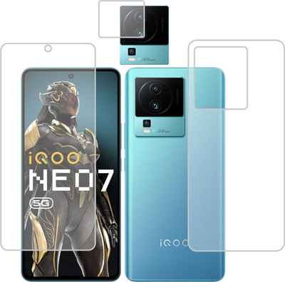 raxxy Front and Back Screen Guard for iQOO Neo 7 5G(Pack of 3)