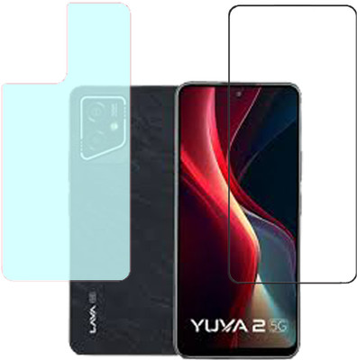 VAYUVAULT Front and Back Screen Guard for LAVA Yuva 2 5G(Pack of 2)