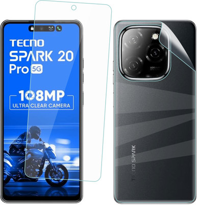 Ten To 11 Front and Back Screen Guard for Tecno Spark 20 Pro 5G(Pack of 2)