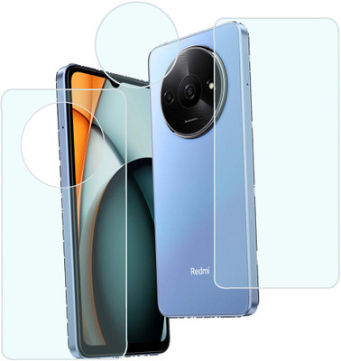 MOKPLZ Front and Back Screen Guard for REDMI A3 PRO 5G(Pack of 3)