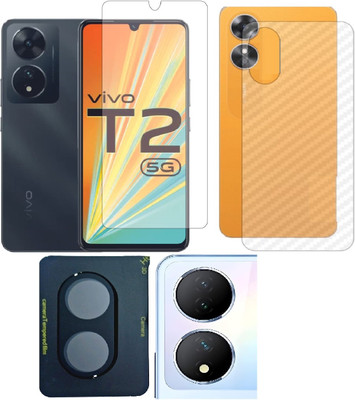COVER CAPITAL Front and Back Screen Guard for Vivo T2 5G(Pack of 3)