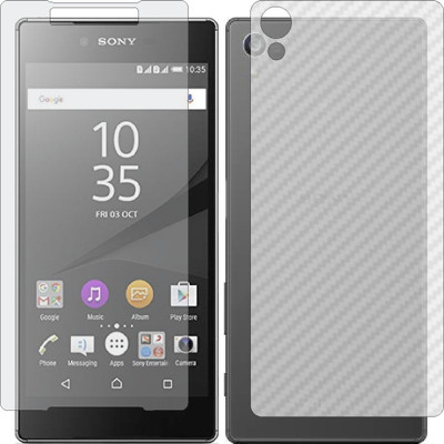 ZINGTEL Front and Back Screen Guard for SONY XPERIA Z5 DUAL (Front Matte Finish & Back 3d Carbon Fiber)(Pack of 2)