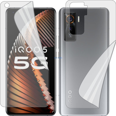 Fasheen Front and Back Screen Guard for VIVO IQOO 5 V2024A (Edge To Edge TPU, Full Coverage)(Pack of 1)