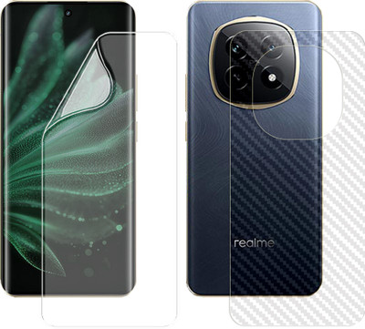 ARBAN Front and Back Screen Guard for Realme P2 Pro 5G (1 HYDROGEL FRONT SCREEN PROTECTOR WITH 1 CARBON FIBER SKIN)(Pack of 1)