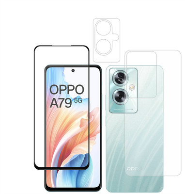Ten To 11 Front and Back Tempered Glass for Oppo A79 5G, Oppo A79 5G [With Rear Camera Lens Guard](Pack of 3)