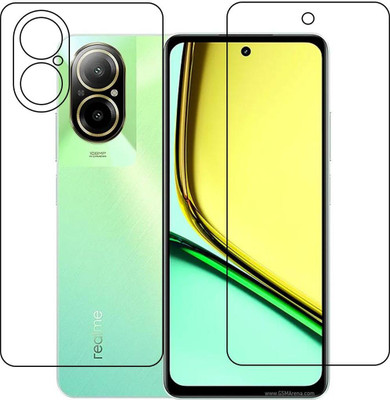 DVTECH Front and Back Screen Guard for Realme 12 Lite 9H Crystal Clear(Pack of 1)
