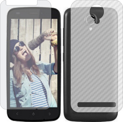ZINGTEL Front and Back Screen Guard for GIONEE CTRL V5 (Front Matte Finish & Back 3d Carbon Fiber)(Pack of 2)