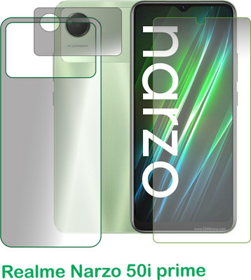 chakoor Front and Back Screen Guard for Realme Narzo 50i Prime(Pack of 3)
