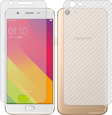 ZINGTEL Front and Back Screen Guard for OPPO R9S PLUS (Front Matte Finish & Back 3d Carbon Fiber)(Pack of 2)