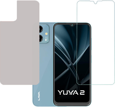 KARTRAY Front and Back Screen Guard for Lava Yuva 2(Pack of 2)