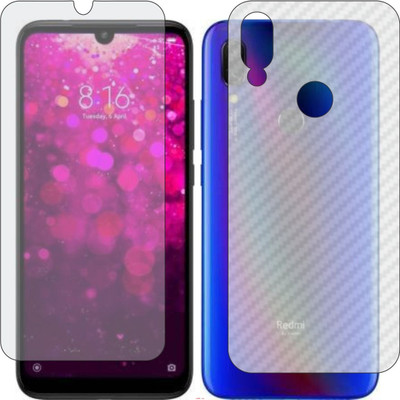 Mobling Front and Back Screen Guard for MI Y3 (Front 9H Hardness Matte & Carbon Fiber Skin for Back)(Pack of 2)