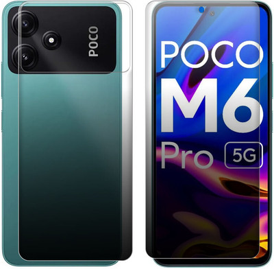 FCS Front and Back Screen Guard for Xiaomi Poco M6 Pro Front+Back (Matte)(Pack of 2)