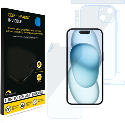 KUBERAN Front and Back Screen Guard for Apple iPhone 15, Invisible Screen Protector / Body Protector, Scratch Guard(Pack of 1)