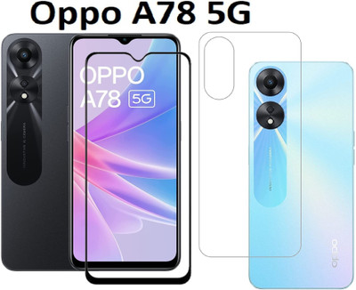 LIKEDESIGN Front and Back Screen Guard for OPPO A78, OPPO A78 5G(Pack of 1)