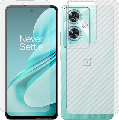 ZINGTEL Front and Back Screen Guard for Oneplus Nord N30 Se 5G(Pack of 2)