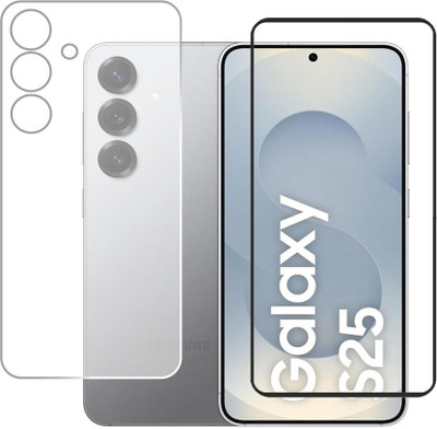 Olonga Front and Back Screen Guard for Samsung Galaxy S25, Galaxy S25, S25 Galaxy(Pack of 2)