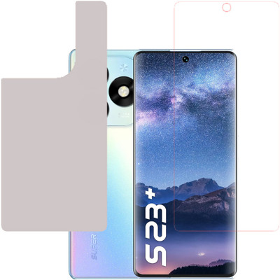 KARTRAY Front and Back Screen Guard for itel S23 Plus(Pack of 2)