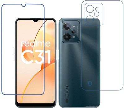 DVTECH Front and Back Screen Guard for 9H Realme C31(Pack of 1)
