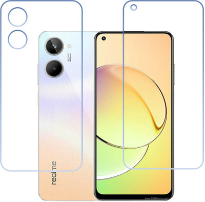 DVTECH Front and Back Screen Guard for Crystal Clear Front And TPU Back Realme 10(Pack of 1)