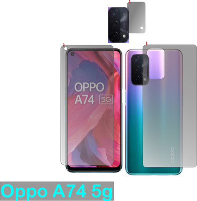 chakoor Front and Back Screen Guard for OPPO A74 5G(Pack of 3)