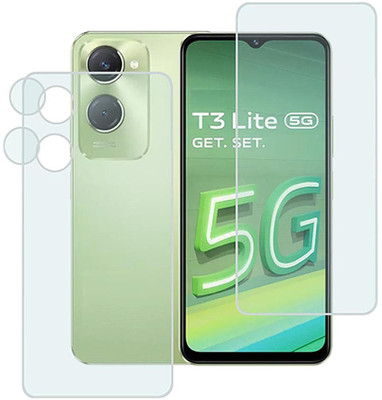 MOKPLZ Front and Back Screen Guard for VIVO T3 LITE 5G(Pack of 3)