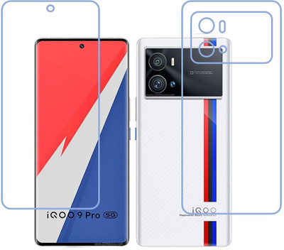 DVTECH Front and Back Screen Guard for TPU Clear Front And TPU Backvivo iQOO 9 Pro(Pack of 1)