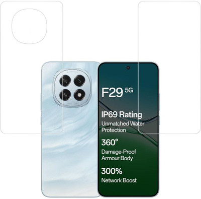 ISAAK Front and Back Screen Guard for OPPO F29 5G Unbreakable Front and Back Screen Guard (COMBO PACK)(Pack of 2)