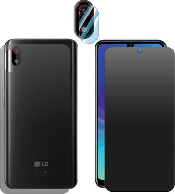 FCS Front and Back Screen Guard for LG W10 Front+Back+Camera (Matte)(Pack of 3)