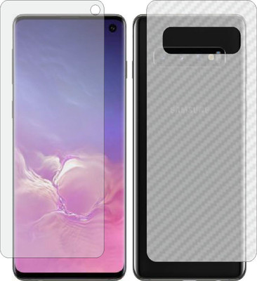 Mobling Front and Back Tempered Glass for SAMSUNG S10(Pack of 2)