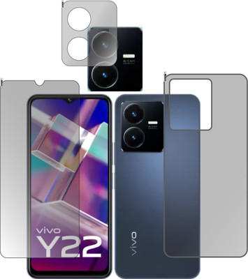 chakoor Front and Back Screen Guard for Vivo Y22(Pack of 2)