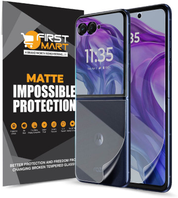 FIRST MART Front and Back Screen Guard for Motorola Razr 50 Ultra 5G, Razr 50 Ultra 5G, 4 Layer Unbreakable Membrane with Easy Installation(Pack of 1)