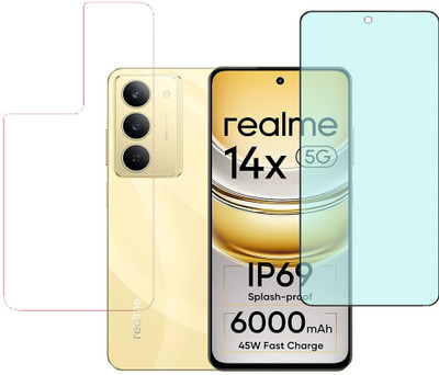 SPRITZEN Front and Back Screen Guard for Realme 14x 5G(Pack of 2)