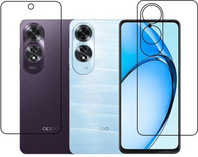 DVTECH Front and Back Screen Guard for Oppo A60 9H Crystal Clear(Pack of 1)