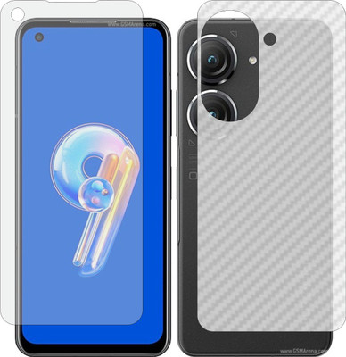 Mobling Front and Back Tempered Glass for ASUS ZENFONE 9(Pack of 2)