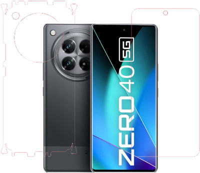 SPRITZEN Front and Back Screen Guard for Infinix Zero 40 5G, Front Clear Back Clear(Pack of 2)