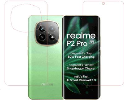 SPRITZEN Front and Back Screen Guard for Realme P2 Pro 5G, Front Clear Back Clear(Pack of 2)