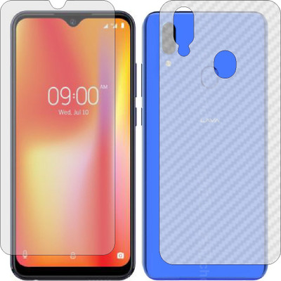 Mobling Front and Back Tempered Glass for LAVA Z93(Pack of 2)
