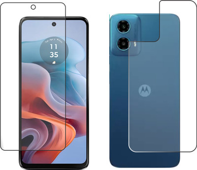 chakoor Front and Back Screen Guard for Motorola Moto G34 5G(Pack of 2)