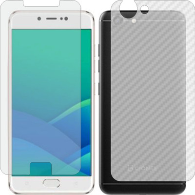 Mobling Front and Back Screen Guard for GIONEE S10 LITE (Front 9H Hardness Matte & Carbon Fiber Skin for Back)(Pack of 2)
